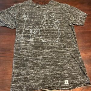 Bioworld Gray Short Sleeve Tee with Anime Graphic
